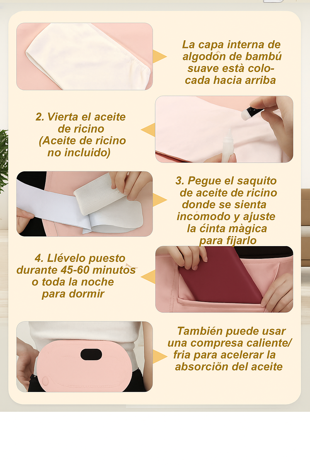 Cinturón para cólicos– Alivio en minutos