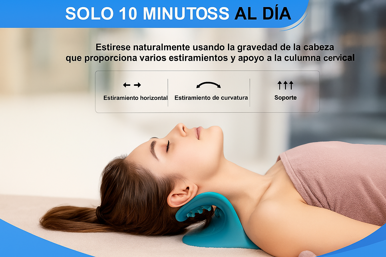 NeckEase™ – Almohada Ortopédica de Cuello