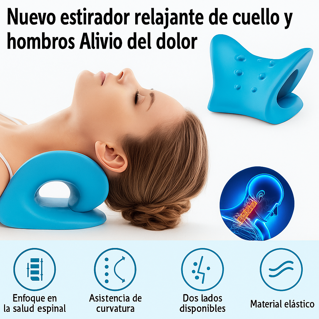 NeckEase™ – Almohada Ortopédica de Cuello