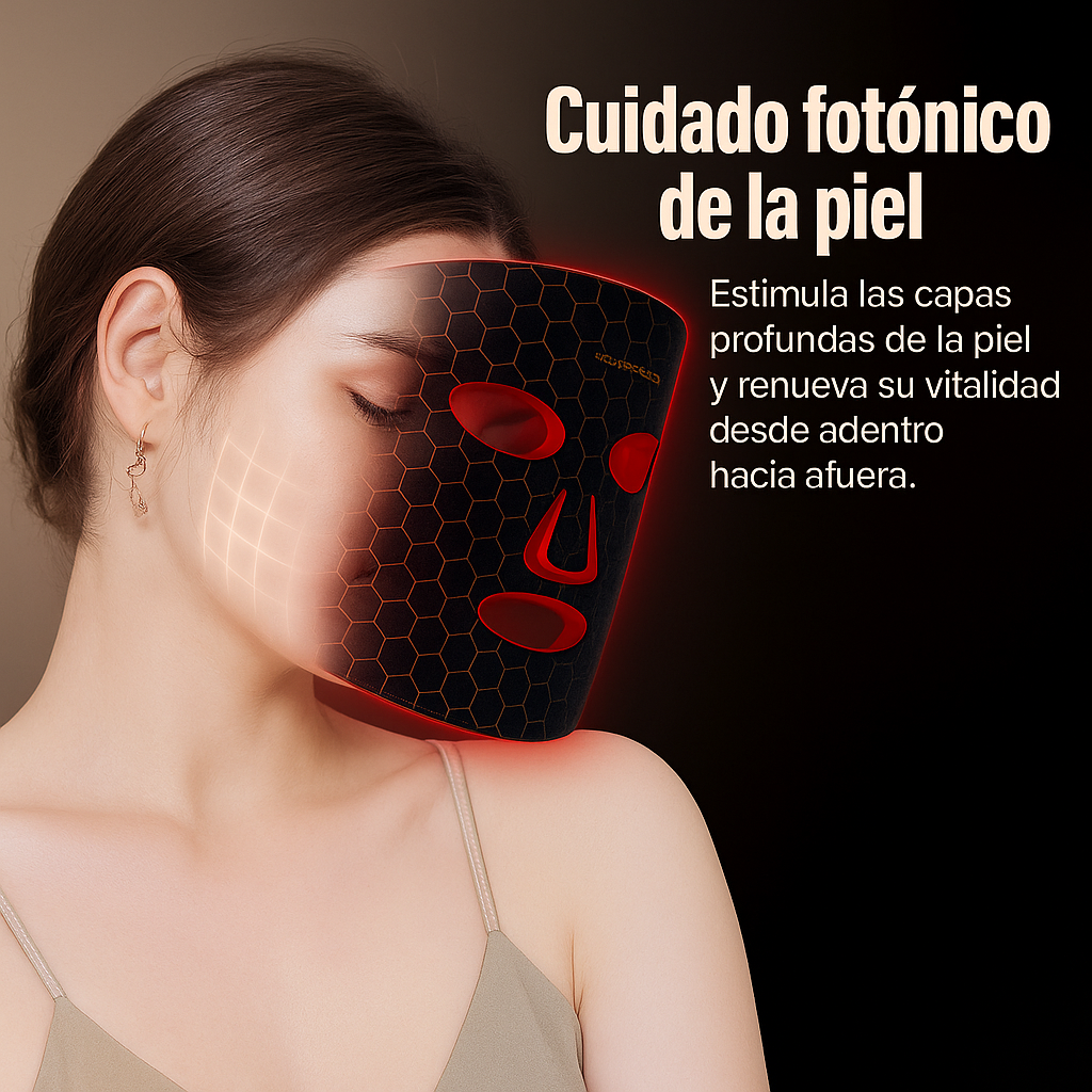 Mascarilla LED Recargable