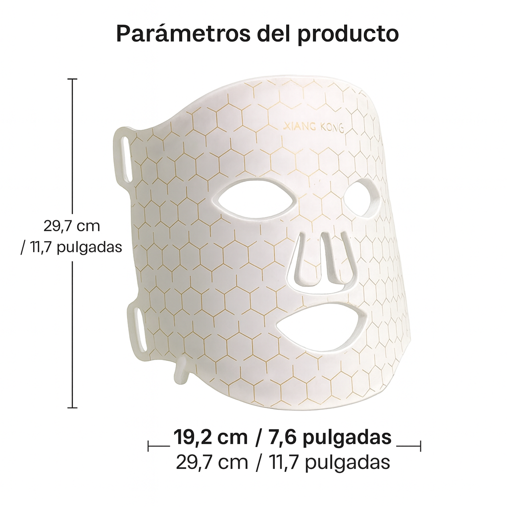 Mascarilla LED Recargable