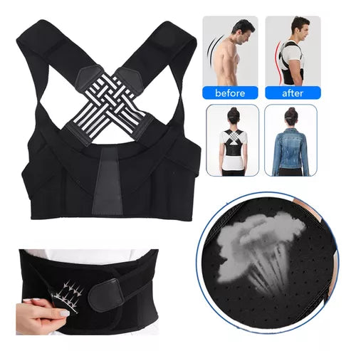🔥 Corrector de Postura con Soporte Lumbar