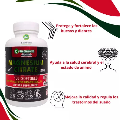💊 Citrato de Magnesio Greenworld – Tu aliado natural para músculos, mente y sueño 😴🧘‍♂️