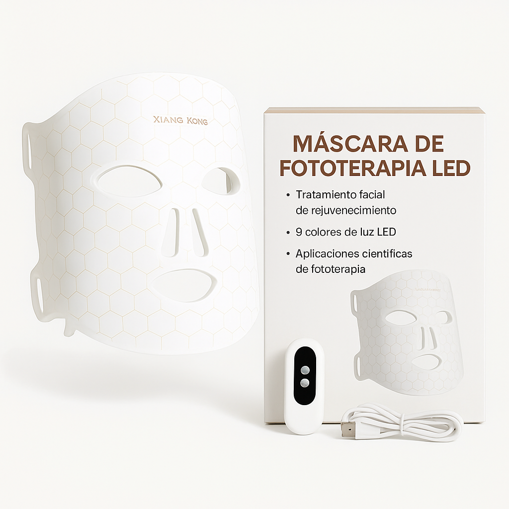 Mascarilla LED Recargable