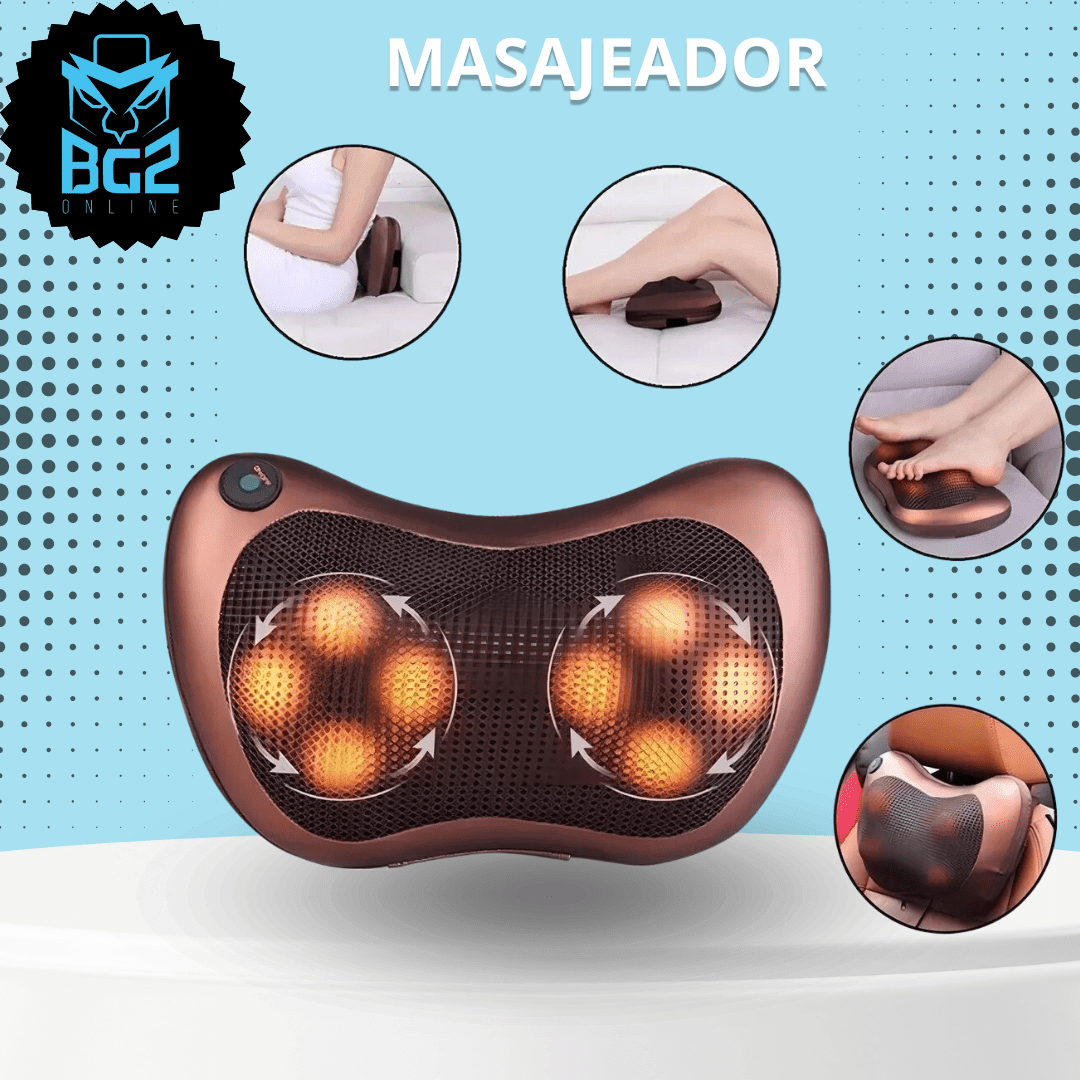 ✨ Almohada de Masaje con Terapia Infrarroja – Alivio Rápido y Relajación Completa ✨ - CuerAct