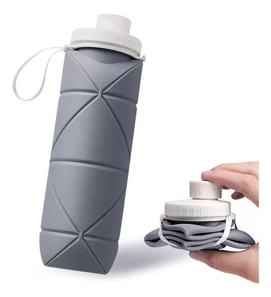 🌟 Botella de Agua Plegable de Silicona – 600ml Sin BPA 🏞️ - CuerAct