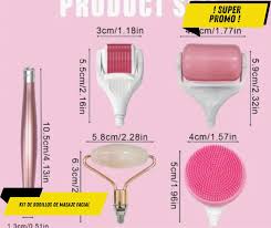 💆‍♀️ Kit de Rodillos Faciales 4 en 1 – Frescura, Limpieza y Rejuvenecimiento en un Solo Paso