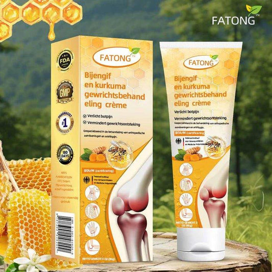 FATONG™ Crema Para Las Articulaciones - Alivio Rápido con Veneno de Abeja y Cúrcuma - CuerAct