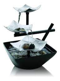 🌊 Fuente de Mesa Decorativa EnviraScape Silver Springs – Zen y Relajación para tu Espacio