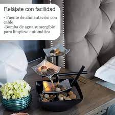 🌊 Fuente de Mesa Decorativa EnviraScape Silver Springs – Zen y Relajación para tu Espacio