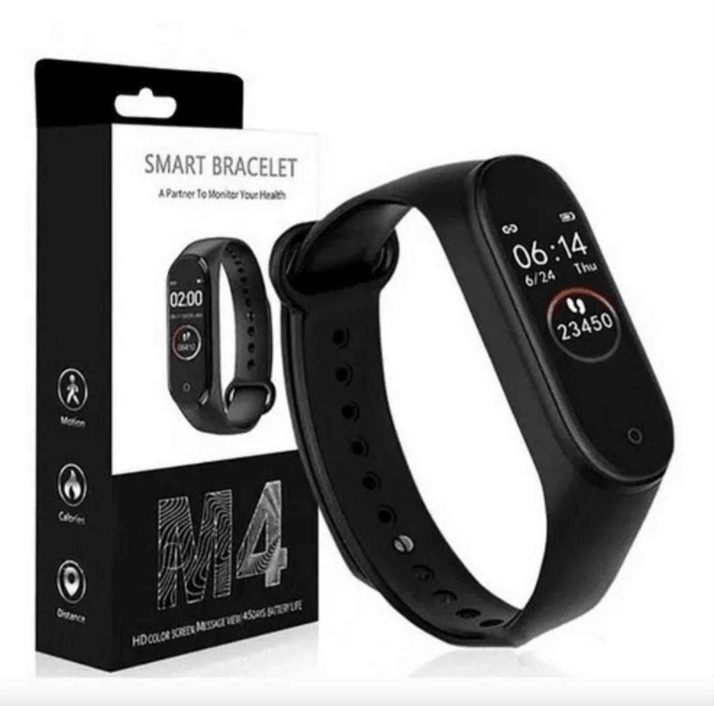 📌 Smartwatch M4 Negro – Controla tu Salud y Actividad Diaria ⌚🖤 - CuerAct